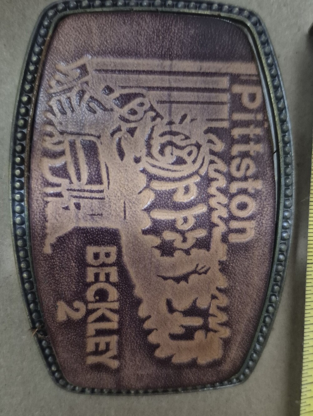 Vintage Pittston Beckley Belt Buckle